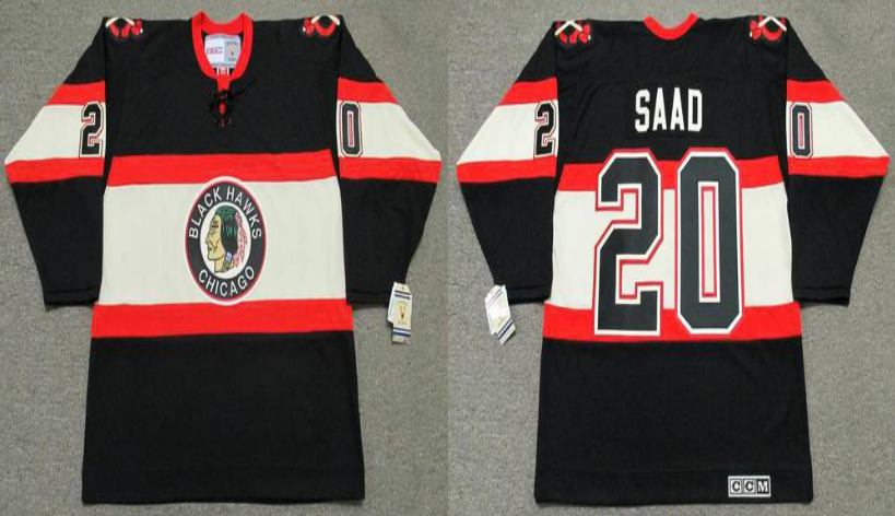 2019 Men Chicago Blackhawks #20 Saad CCM NHL jerseys